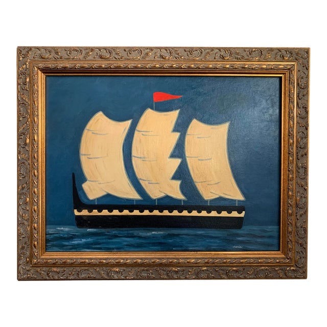 Contemporary Impressionist Style Seascape Painting on Canvas, Framed For Sale