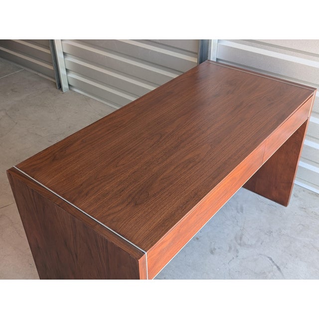 Mid Century Modern Walnut Writing Desk by Glenn of California, C1960s For Sale - Image 10 of 16