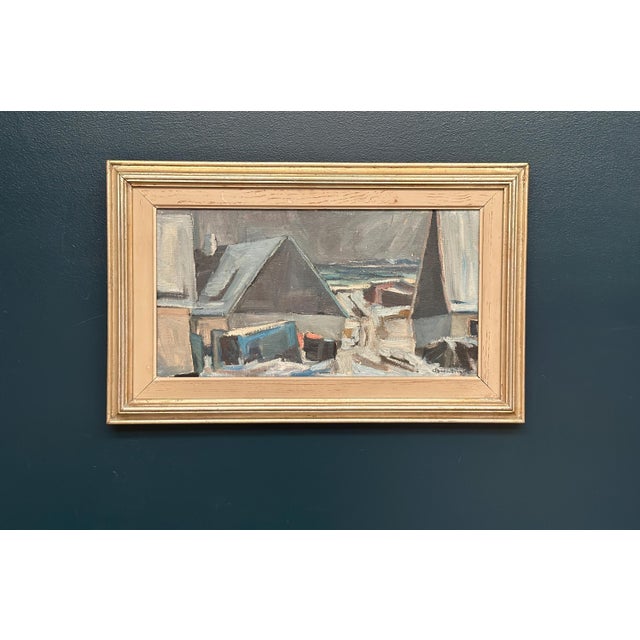 Carl Berndtsson, Abstract Landscape, 1960s, Oil on Canvas, Framed For Sale - Image 13 of 18