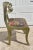 Metal Clad Rams Head Side Chair Anglo Indian Regency Repousse Vintage For Sale In Philadelphia - Image 6 of 12