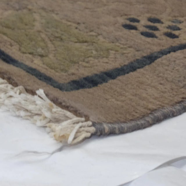 2000 - 2009 Foral Nepalese Rug - 5'7" X 7'8" For Sale - Image 5 of 6