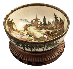 Japanese Satsuma Bowl by Gyokkō, 1890s