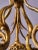 Glass Art Nouveau Bronze Chandelier with Irises, France, 1900 For Sale - Image 7 of 11
