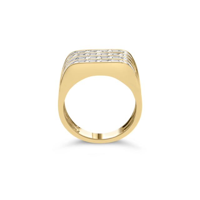 Introducing our exquisite 10K Yellow Gold Mens Ring Band, a true testament to luxury and sophistication. Crafted with...