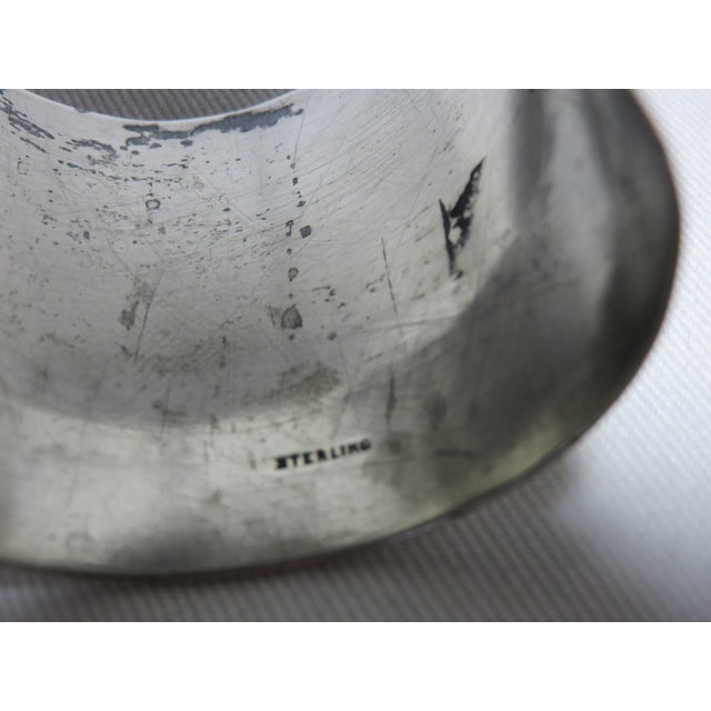 Large Fancy Hand Engraved Decorated Antique American Victorian Sterling Silver Napkin Ring For Sale In Boston - Image 6 of 8