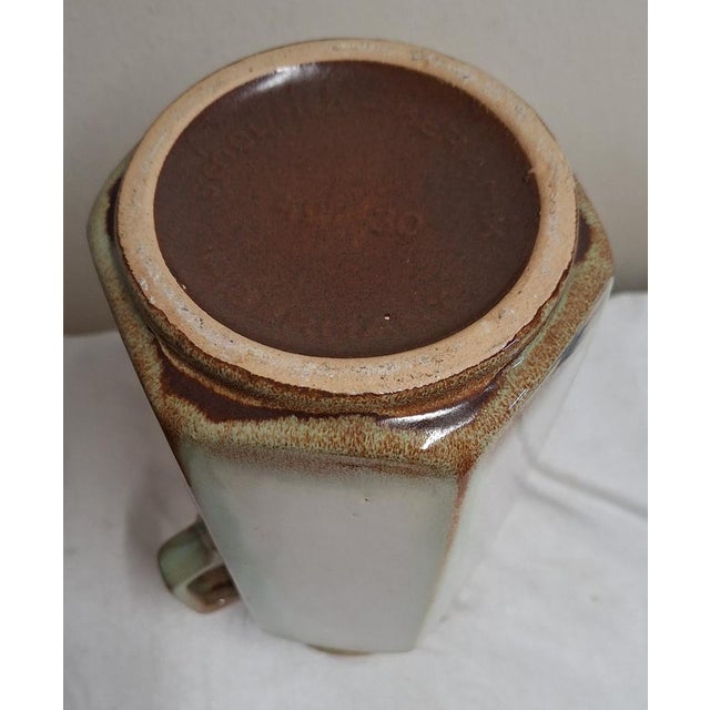 Vintage Ceramic Vase with Double Handles from Scheurich, 1980s For Sale - Image 4 of 5