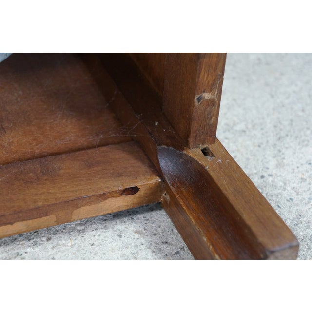 Antique 19th Century Victorian Oak Chamber Pot Commode Toilet Step Stool 16" For Sale - Image 15 of 18