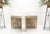 Pair Midcentury Marble Onyx Triangle Shape End Side Tables Night Stands Mint! For Sale - Image 12 of 13