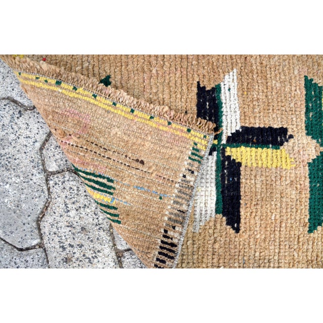 1960s Vintage Mid Century Rug For Sale - Image 5 of 6