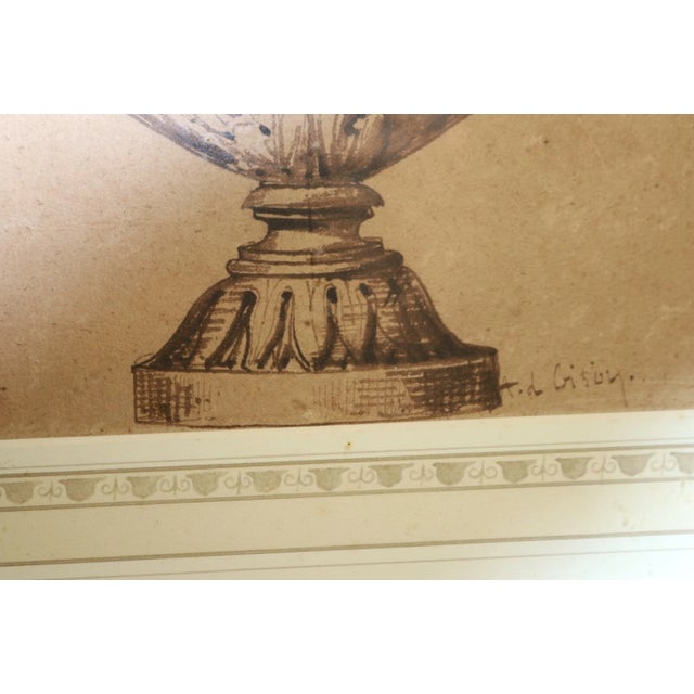 Antique Original 18th Century Figural Garniture Ornamental Urn Planter Painting For Sale In New York - Image 6 of 12