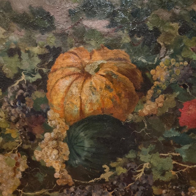 French School Artist, Still Life with Fruit, 1800s, Oil Painting on Canvas For Sale - Image 7 of 12
