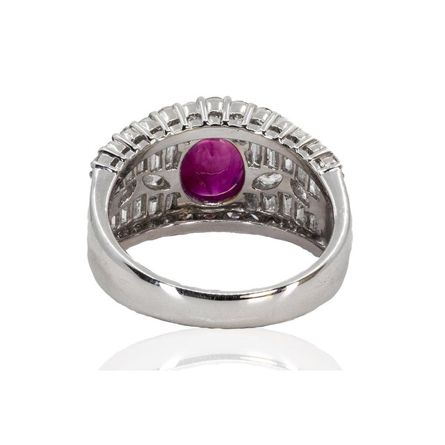 Late 20th Century Late 20th Century Burma Ruby Ring, Size 5 For Sale - Image 5 of 5