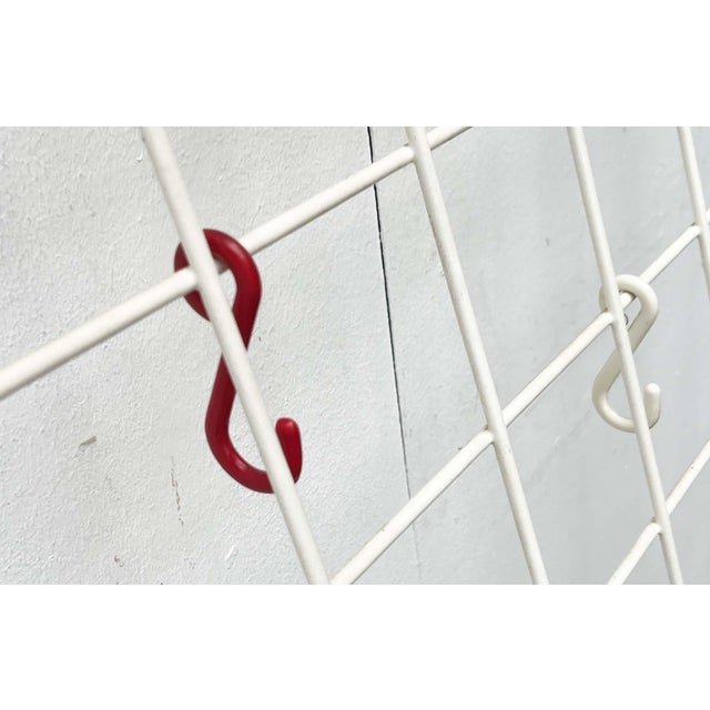 Mid-Century Modern German Minimalist White String Coat Rack, 1960s For Sale - Image 11 of 15