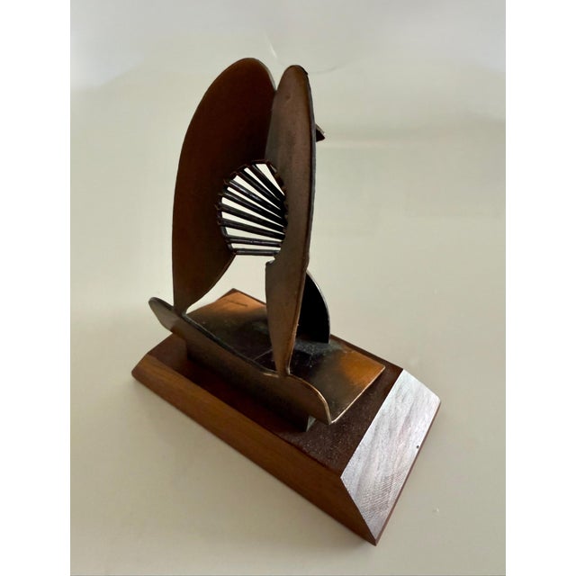 Modern (After) Pablo Picasso, Vintage 1970 Modernist Chicago Picasso Souvenir Cubist Sculpture Head Metal For Sale - Image 3 of 12