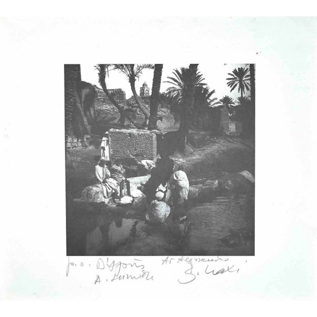 Bettino Craxi, Tunisian View, Original Photolithograph, 1990s For Sale