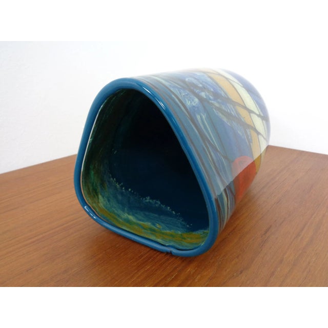 Large Italian Murano Glass Vase, 1960s For Sale - Image 12 of 14