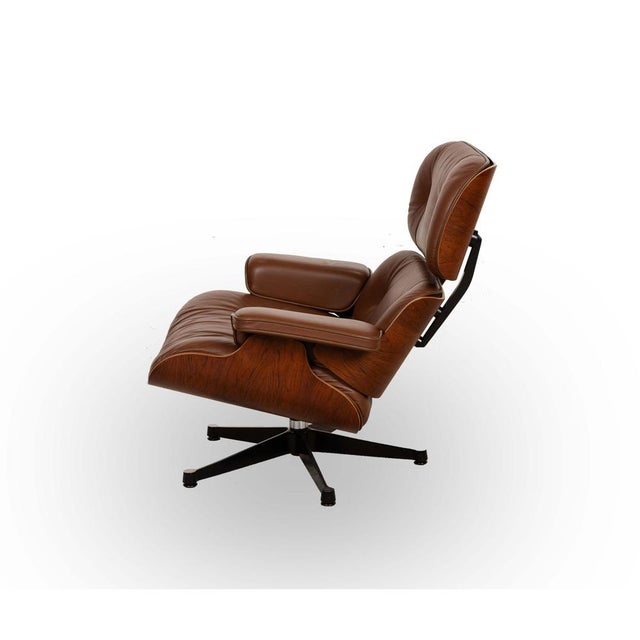 Lounge Chair in Leather by Charles & Ray Eames for Herman Miller For Sale - Image 12 of 13