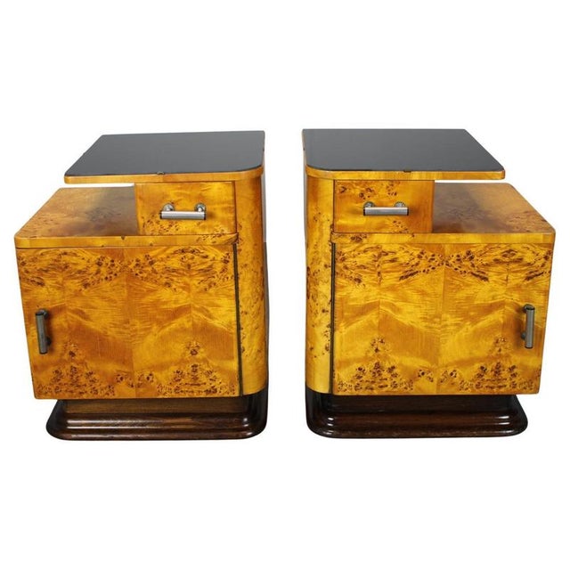 Mid-Century Modern Bedside Tables by Jindřich Halabala, Czechoslovakia, 1950s, Set of 2 For Sale - Image 18 of 18