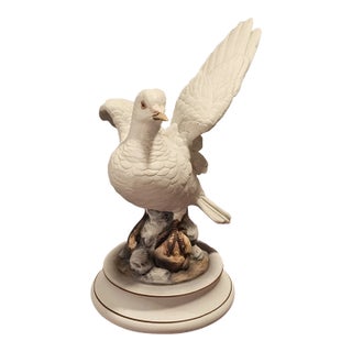 Vintage MCM Andrea Sadek Porcelain White Dove Figurine For Sale