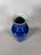 Ceramic CHINA, 19th century. Porcelain vase with a scroll decorated with carp on a powder blue background. For Sale - Image 7 of 9