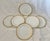 Vintage set of 7 C. Ahrenfeldt Limoges salad plates with a 24kt gold honeycomb boarder and a inner ring. Perfect to mix...