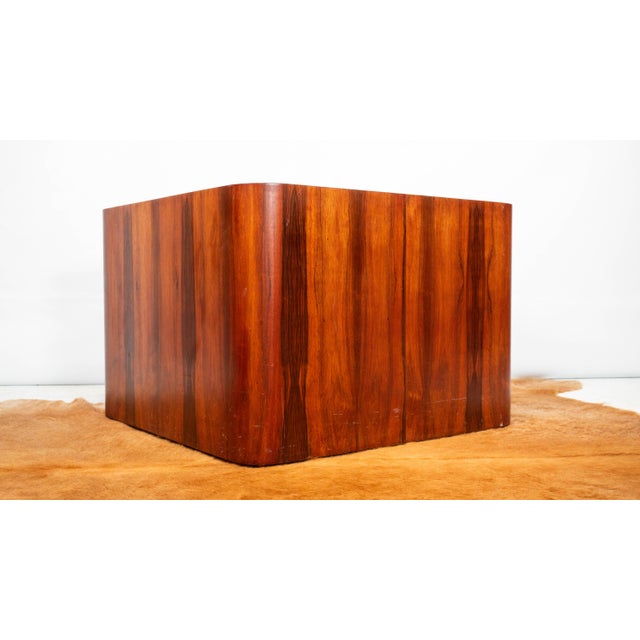 Brown 1980s Habitat International Rosewood Cube For Sale - Image 8 of 13
