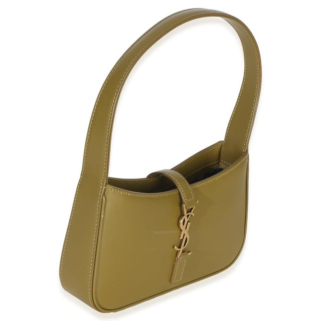 Contemporary Olive Smooth Calfskin Mini Le 5 A 7 Hobo For Sale - Image 3 of 8