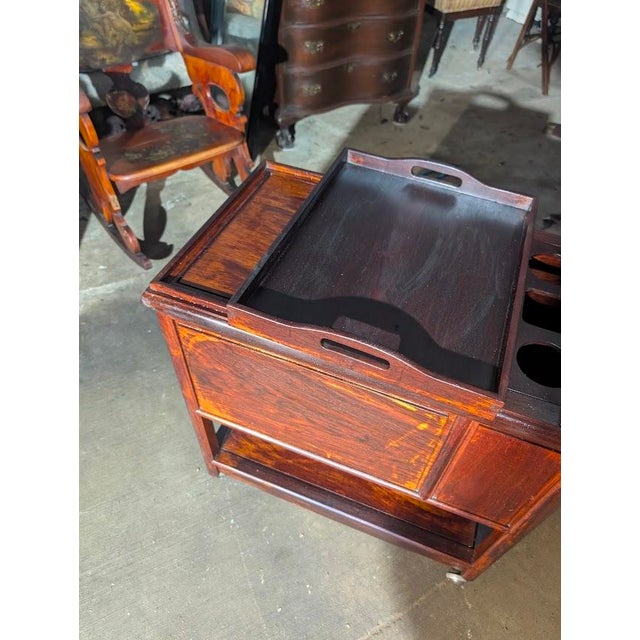 Mid 20th Century George Zee & Co. George III Style Rosewood Tea Cart / Serving Trolley For Sale In Washington DC - Image 6 of 15