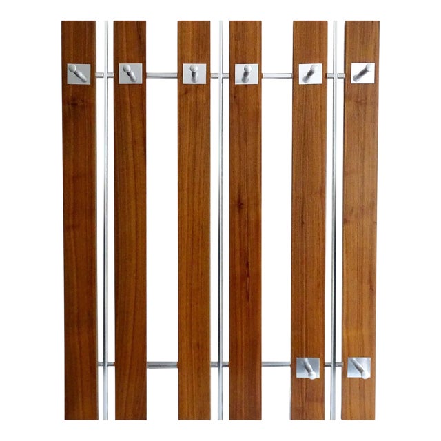 Large Scandinavian Coat Rack in Teak For Sale