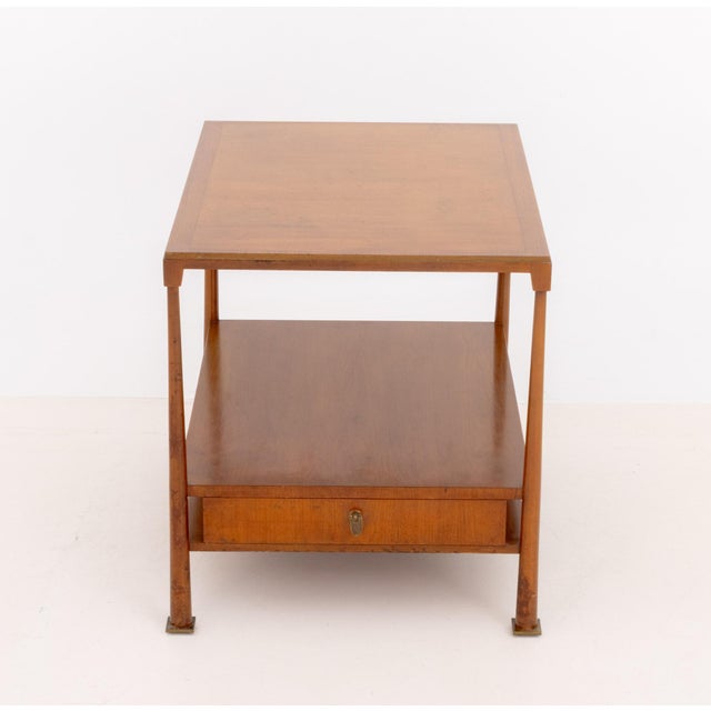 Mid-Century Modern Mid-Century Modern Teak Two-Tier End Table For Sale - Image 3 of 9
