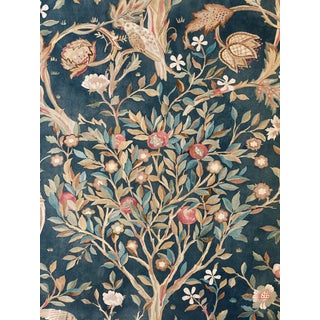 Melsetter Morris & Co Authur Sanderson & Sons Linen Blend Fabric in Indigo 3 Yards For Sale
