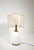 Metal White Ceramic Table Lamp with Embossed Shell Motifs, 1960s For Sale - Image 7 of 18