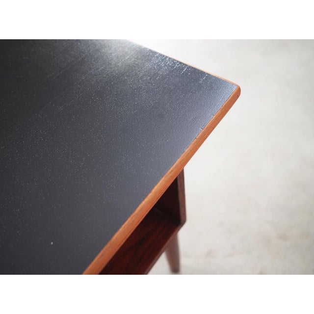 Black Danish Teak Desk, 1960s For Sale - Image 8 of 18