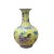 Chinese Handmade Yellow Base Multi-Color Foo Dogs Porcelain Vase For Sale In San Francisco - Image 6 of 7