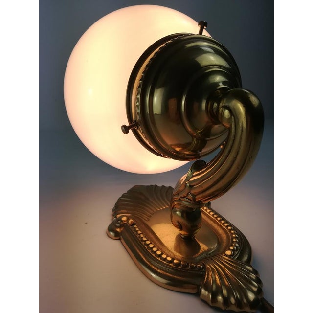 Viennese Brass Wall Lamps, Set of 2 For Sale - Image 4 of 8