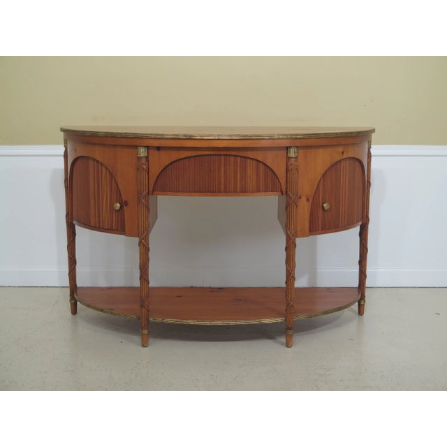 Baker Demilune Shaped Regency Style Pine Sideboard For Sale - Image 12 of 12
