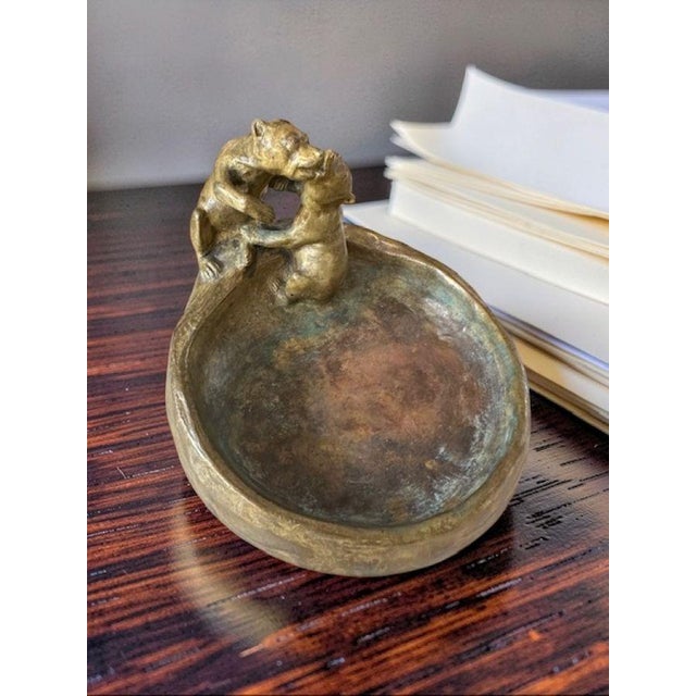Bronze valet tray or ashtray. It is part of the famous production of naturalist-themed objects created by the Austrian...