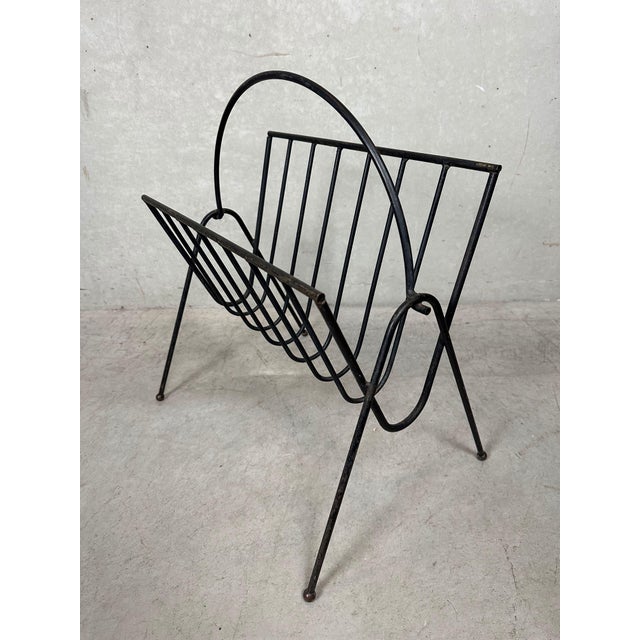 Vintage Industrial Magazine Racks, 1950s, Set of 2 For Sale - Image 6 of 11