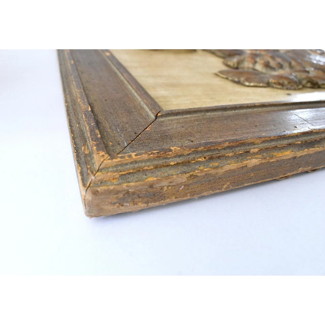 Antique 18th-Century Louis XVI French Over-Door Architectural Wood Panel For Sale - Image 10 of 12