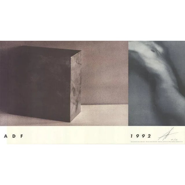 1992 Sheila & Jeffrey Metzner 'American Dance Festival 1992' Contemporary Neutral,Black & White Offset Lithograph For Sale - Image 4 of 4