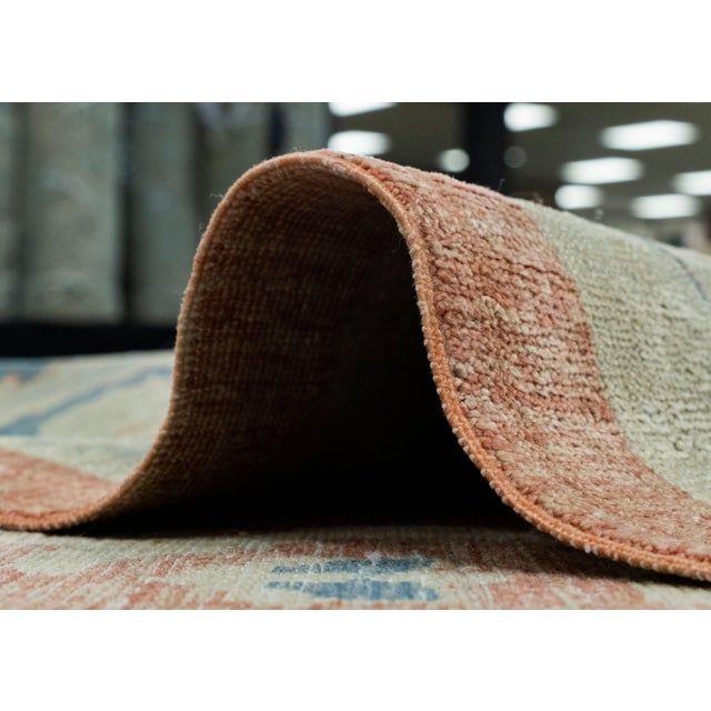 Terra Cotta Turkish Oushak Rug 9'11" x 13'11" #18680 For Sale - Image 8 of 8