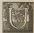 Letter of the Alphabet U from the series "Antiquities of Herculaneum", is an etching on paper realized by Luigi Vanvitelli...