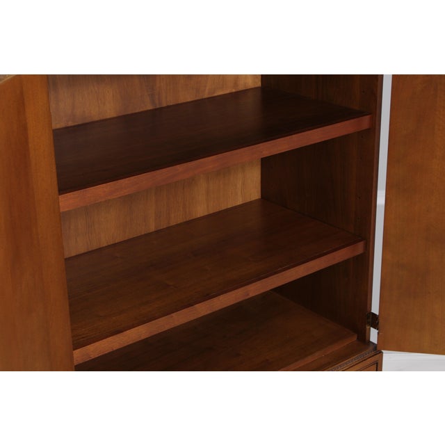 1980s Henredon Aston Court 3 Drawer Inlaid Wardrobe Armoire Cabinet For Sale - Image 5 of 14