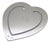 Vintage Italian Handmade Silver Heart-Shaped Bookmark Engraved with Ar, Padova, 1980s For Sale