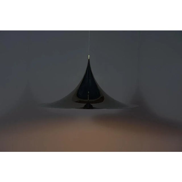 Mid-Century Modern Semi Pendant Lamp by Claus Bonderup & Torsten Thorup for Fog & Mørup, 1960s For Sale - Image 3 of 13