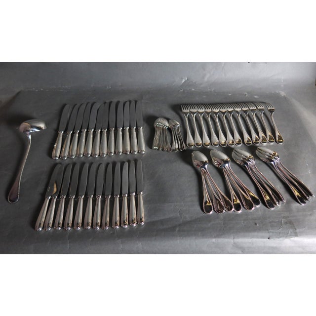 Perles Cutlery from Christofle, Set of 61 For Sale - Image 6 of 11