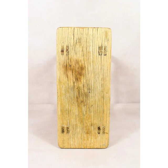 Rustic Vintage Rustic Elm Stool For Sale - Image 3 of 5