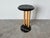 Wood Postmodern Italian Marble Side Table by Stone International For Sale - Image 7 of 12