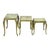 Metal Hollywood Regency Nesting Tables in Onyx and Marble, 1950s, Set of 3 For Sale - Image 7 of 17