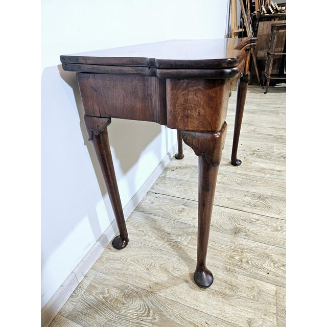 Antique Game Table in Walnut, 1800s For Sale - Image 12 of 18